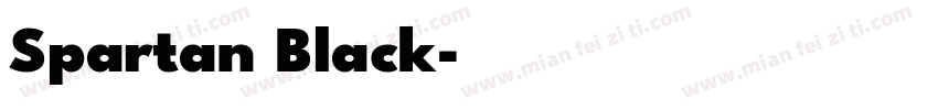Spartan Black字体转换
